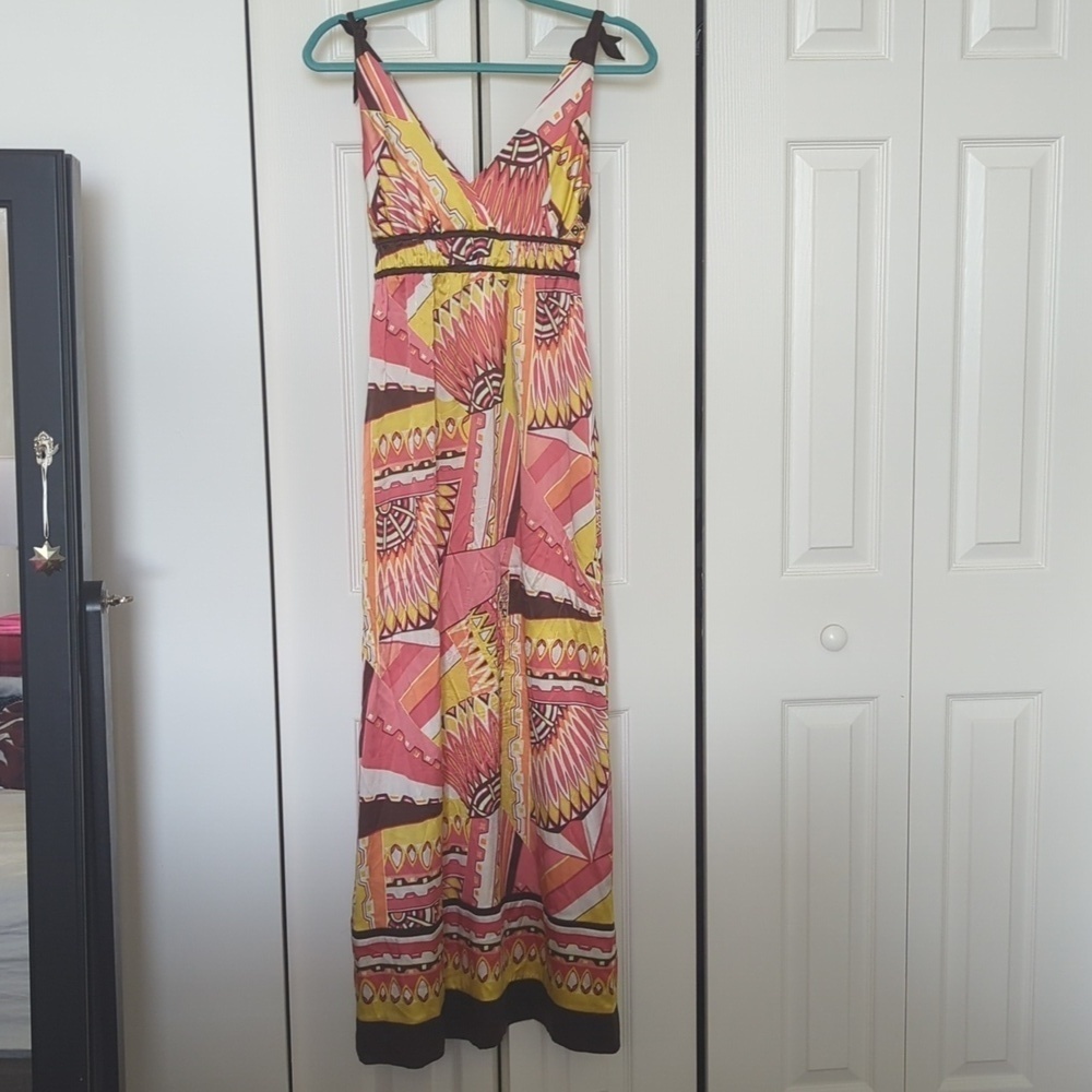 Hale Bob Silk Maxi Dress